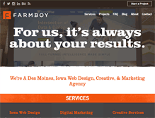Tablet Screenshot of farmboyinc.com